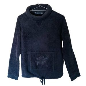 BASICS Pullover Women’s Knit Soft Black Sweater Size L